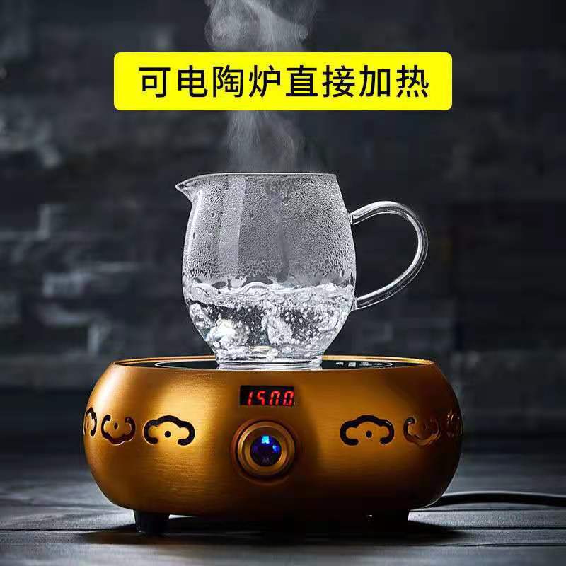 ガラス公道杯茶器大龍胆ガラス分茶器高ホウ素シリコンガラス茶海家庭用工夫茶器耐熱|undefined