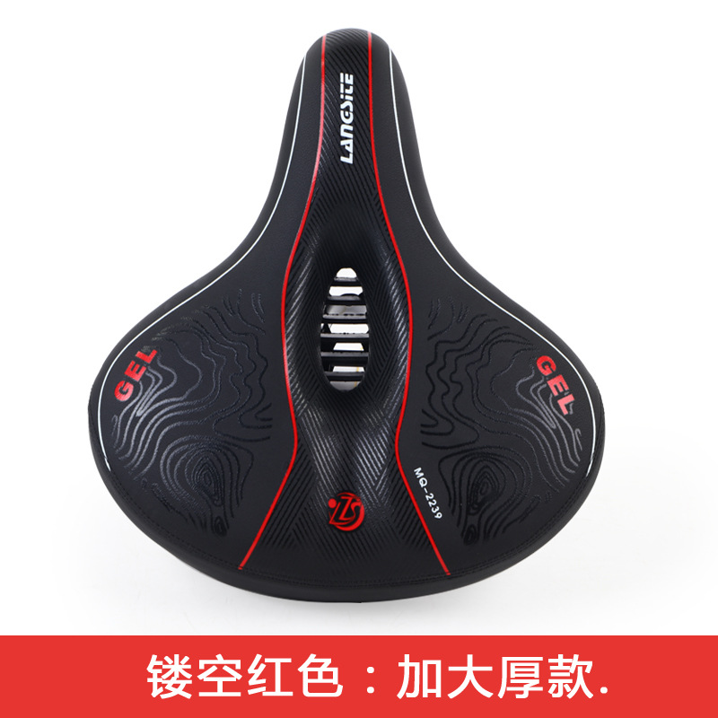 Asiento de bicicleta, sillín de bicicleta eléctrica, bolsa para asiento de bicicleta de montaña, sillín de bicicleta grande