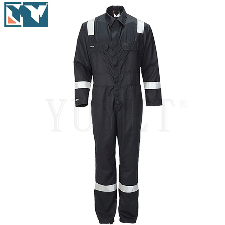阻燃纯棉反光防火服订作连体工作服连身防护服批发耐高温防烫