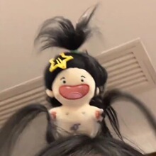 搞怪娃娃发箍女可爱搞怪手工自制发箍小公仔刘海发夹子发卡发饰女