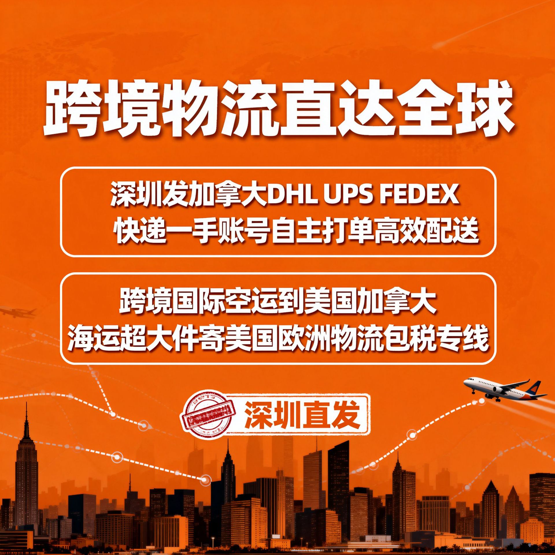 ���ɱ�ר�����������˺���˫���˰����DHL/FEDEX/UPS���׼ʱ��