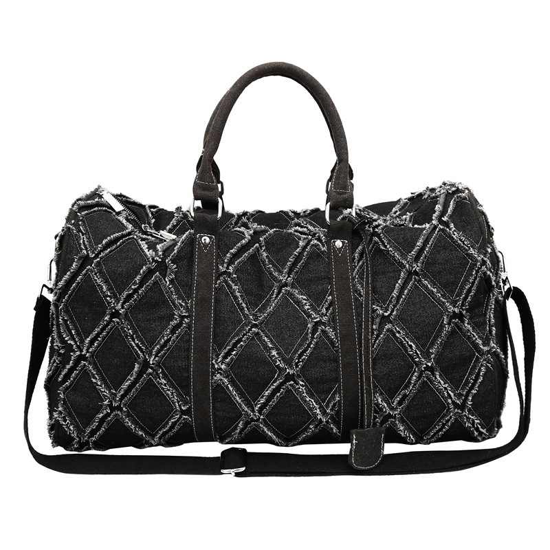 Nuevo bolso al por mayor de rombos al aire libre, bolso de almacenamiento multifuncional de gran capacidad, bolso de viaje de moda para hombres y mujeres