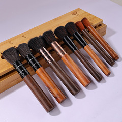 Manufacturer wholesale nylon wool tea brush pot maintenance pen Kungfu tea set accessories sandalwood bakelite brush tea set cleaning tea brush