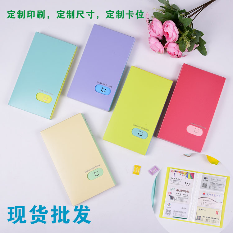 Large-capacity Business Card Album Business Member Office Business Card Holder Men's And Women's Card Album Card Bag120 Grid Plastic Storage Thin