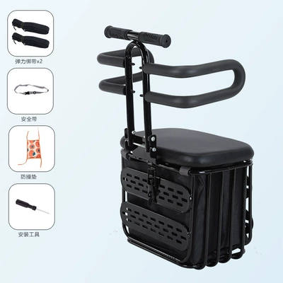 battery car motorcycle baby | Electric car child seat - 509-black-half-circumference-black-storage-bag-strap