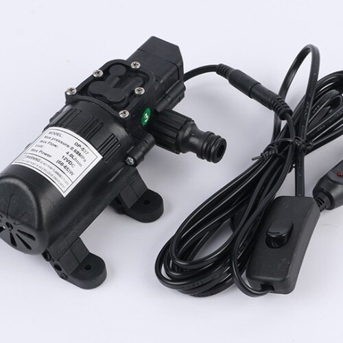Manufacturer supplies 12V car wash machine electric high pressure portable water pump all-copper household car wash tool water gun