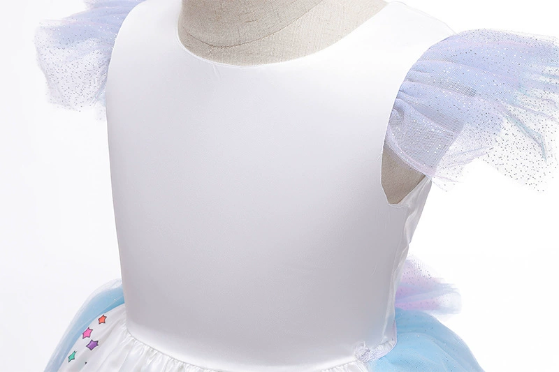 Children's rainbow small princess costume, demi-season evening dress, skirt, 2020
