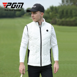 PGM golf vest men's windproof vest autumn and winter cotton warm coat clothing men's clothes