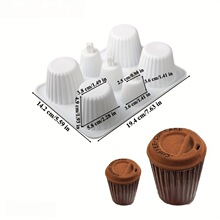 H 70111 Cake Milk Cup Silicone Mold �����̲豭�轺ģ��