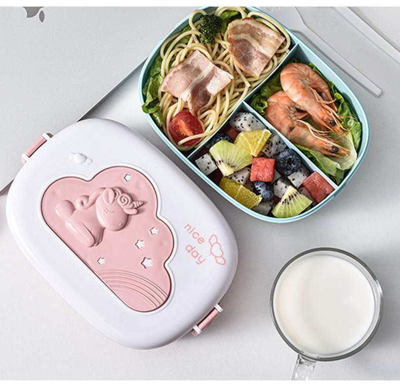 学生分格保温午饭盒