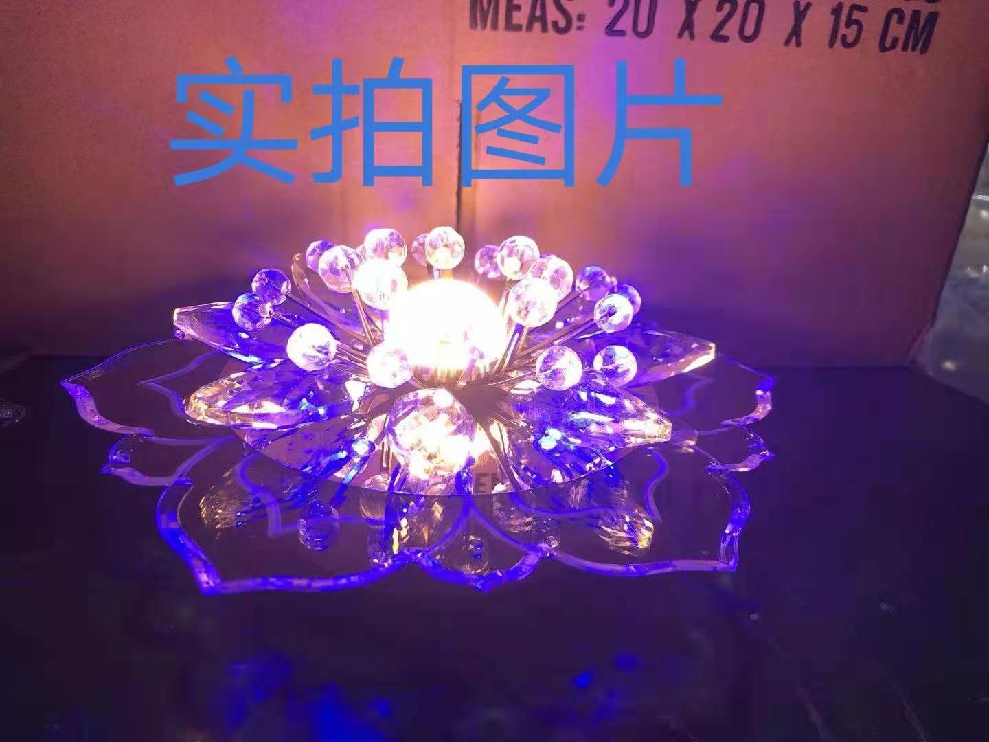 Proyector LED lámpara de techo empotrado cristal downlight lámpara de pasillo moderno simple lámpara de pasillo creativo