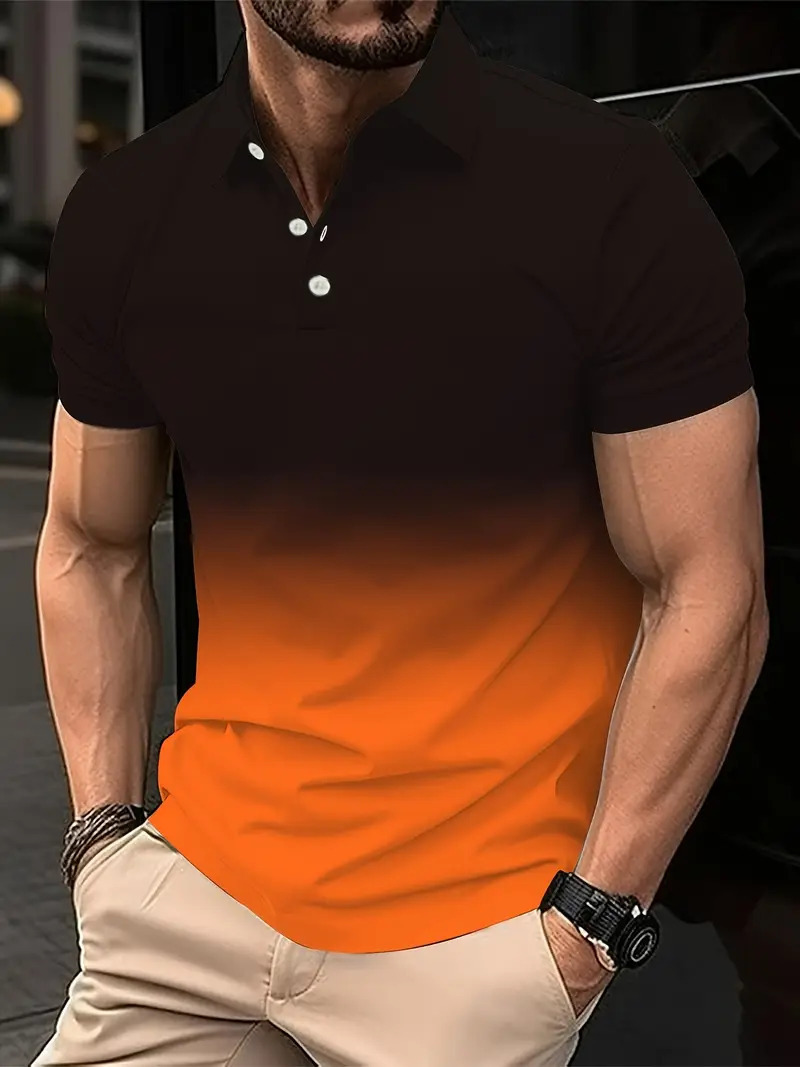 Transfronterizo europeo y americano Amazon AliExpress otoño e invierno camisa polo con botones de manga corta camisa de polo para hombre nuevo MB13