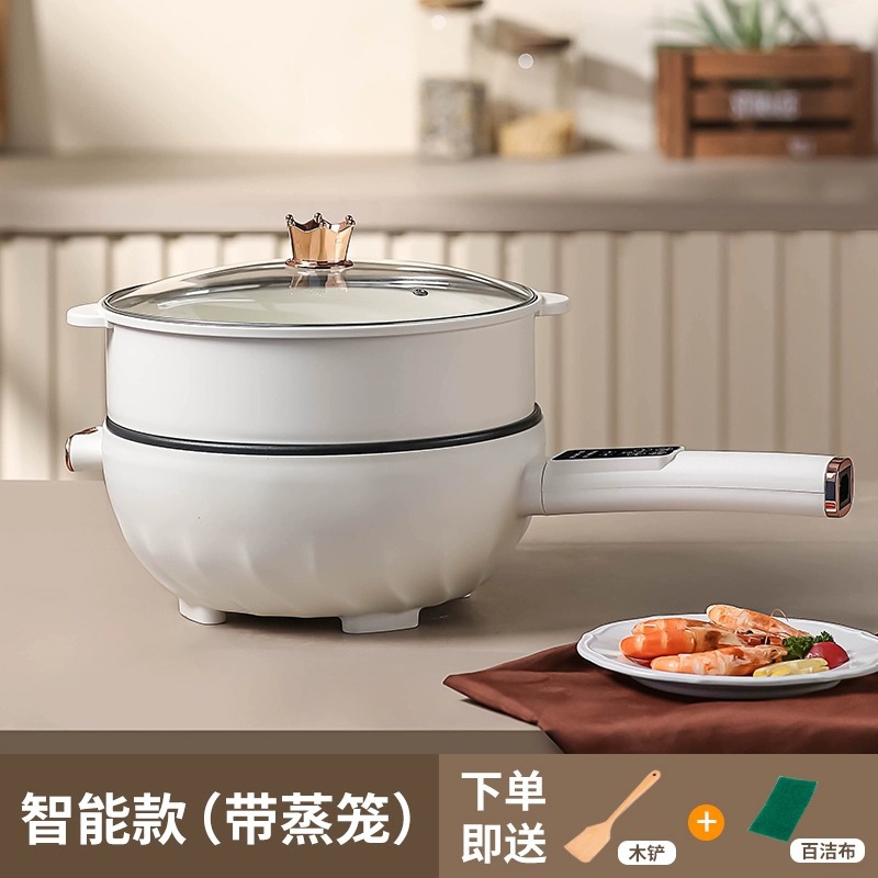 스마트 모델 4.0L에는 건조를 방지하기 위해 볶음 및 요리에 사용할 수 있는 무료 찜기[50년 보증]가 함께 제공됩니다.