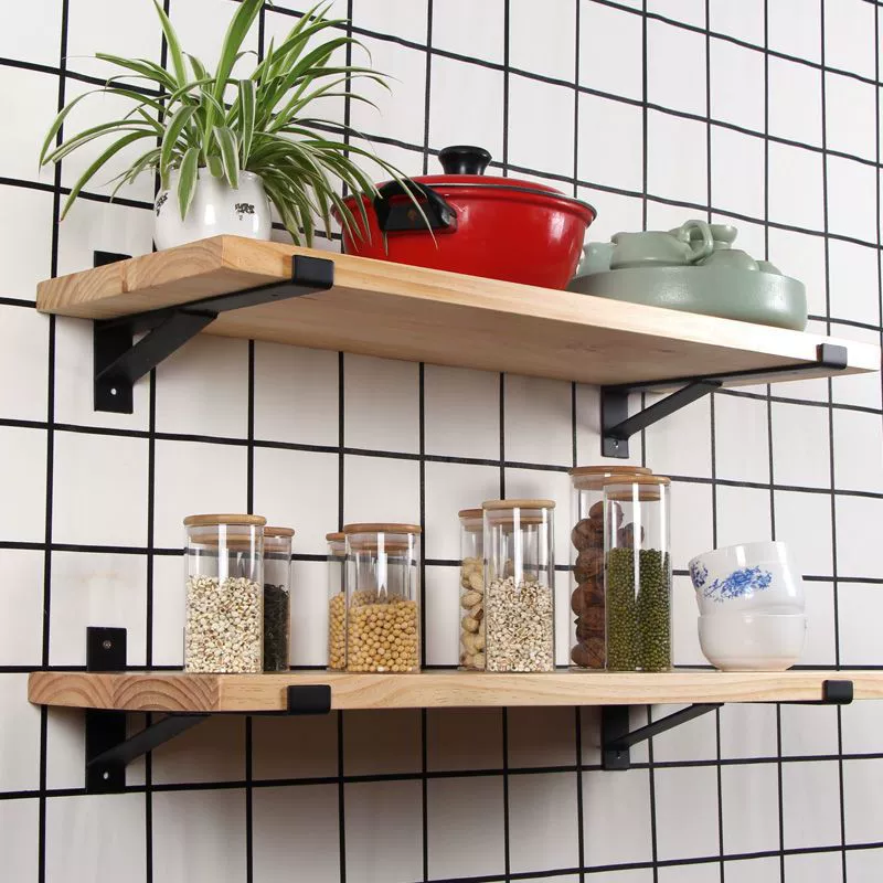 Книжная полка на стене держатель с сильной несущей силой из массива дерева.