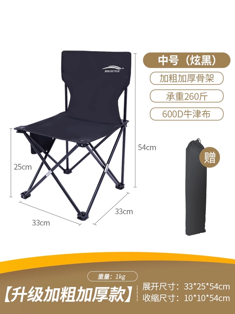 [새로운 업그레이드 - 강화된 모델] 미디엄 사이즈 - 눈부신 블랙 + (사이드 포켓 ​​+ 수납가방 포함)