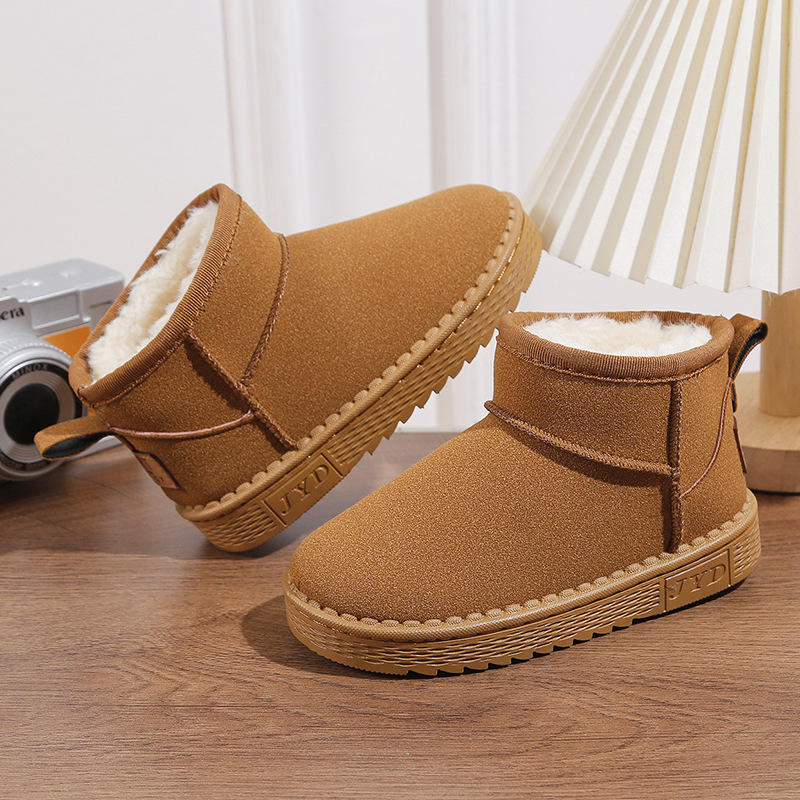 Botas de neve infantis para mulheres no outono e inverno de 2023, novo calor espesso e pelúcia para meninos de oito ou nove anos,_voghion.com