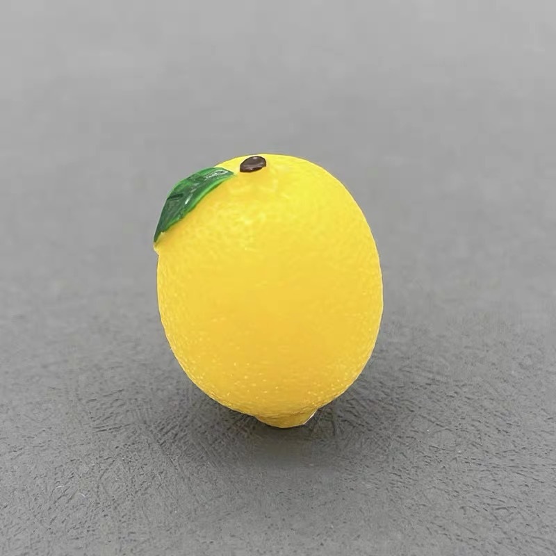 DIY配件树脂仿真萌粒西瓜荔枝桃子芒果水果摆件车载装饰品|undefined