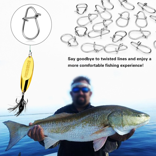 Stainless steel pins, gourd-shaped pins, lure hook connectors, reinforced pins, fishing accessories wholesale