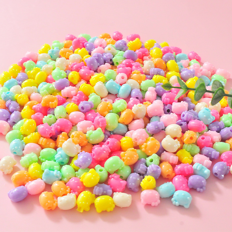 Children's handmade DIY beaded bracelet and necklace making bead girl making material accessory baby intelligence toy
