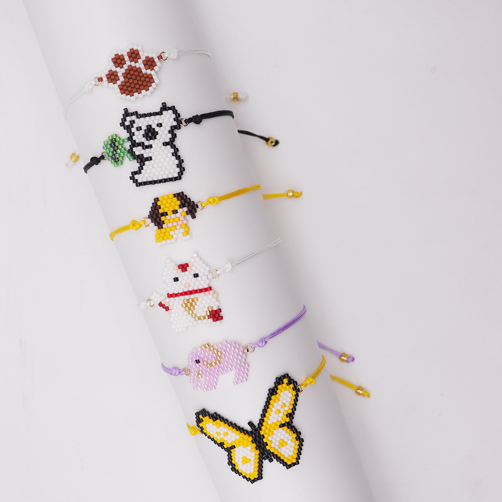 Cute Animal Glass Beaded Womenu0027S Bracelets
