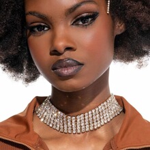 欧美时尚多排水钻颈链个性波西米亚闪亮夸张项链热销饰品necklace