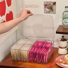 茶包收纳盒茶叶胶囊咖啡办公室透明压克力桌面茶水间吧台置收纳层