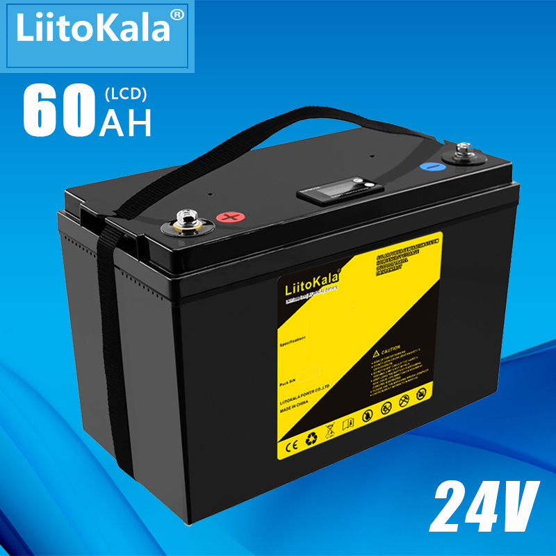 LiitoKala 24V60Ah磷酸铁锂高尔夫球车电动四轮巡逻车锂电池