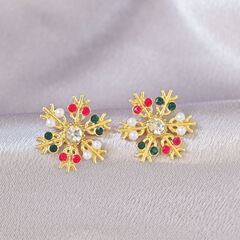クリスマスの雪の花にはドーパミンのピアスが入っています。
