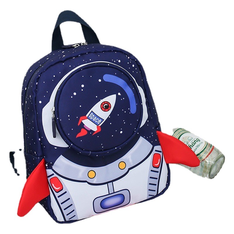 Comercio exterior mochila anti-perdida para niños 1-3 años cohete espacial cuerda de tracción mochila de jardín de infantes bolsa de educación temprana para niños