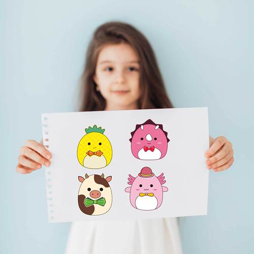 CM2303005 Squishmallow Various Animals Children's Anime Cartoon Parent-Child Interactive Educational Puzzle Hand