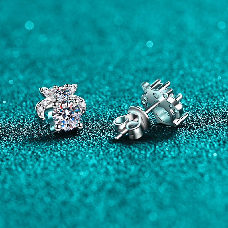 Argolas de moissanite cor d em prata de lei para mulher presente_voghion.com