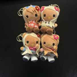 金发风辣妹kitty挂件凯蒂可爱高校制服毛绒包包公仔挂饰礼物