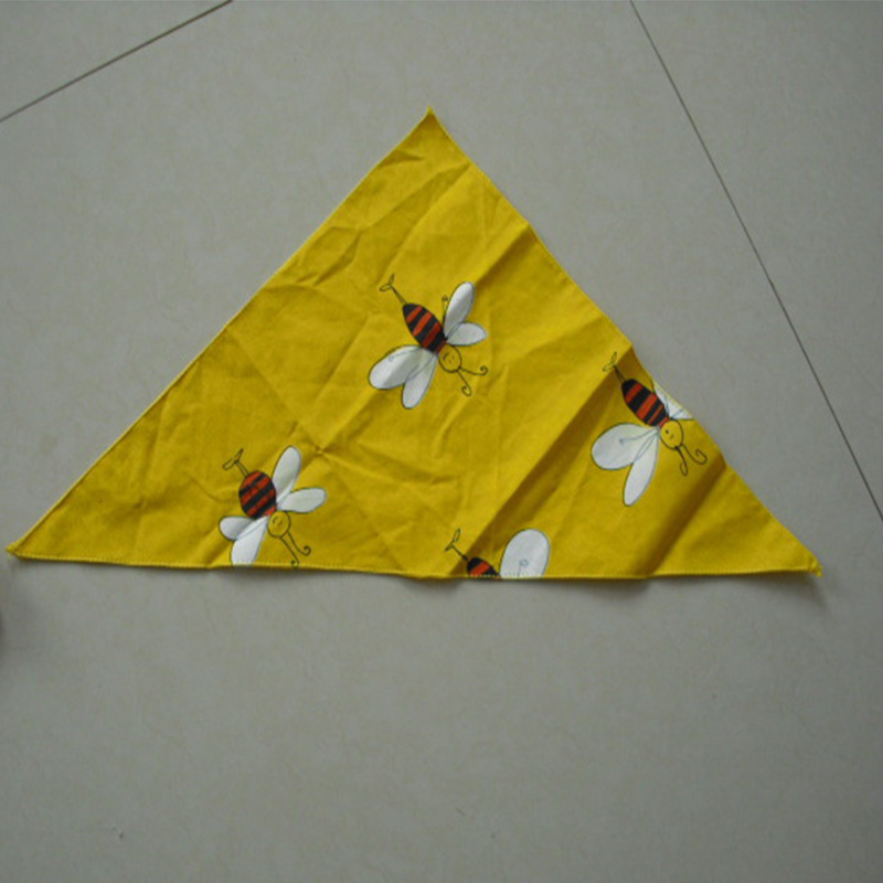Factory supply exports European pet triangle polyester cotton…
