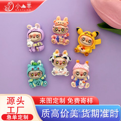 漫画ビッグマウス魔法のラブブ樹脂小物アクセサリー diy ジュエリークリーム接着剤携帯電話ケース冷蔵庫マグネットキーホルダー