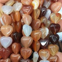 ꑼt  Red Agate Heart Shapes L380MM