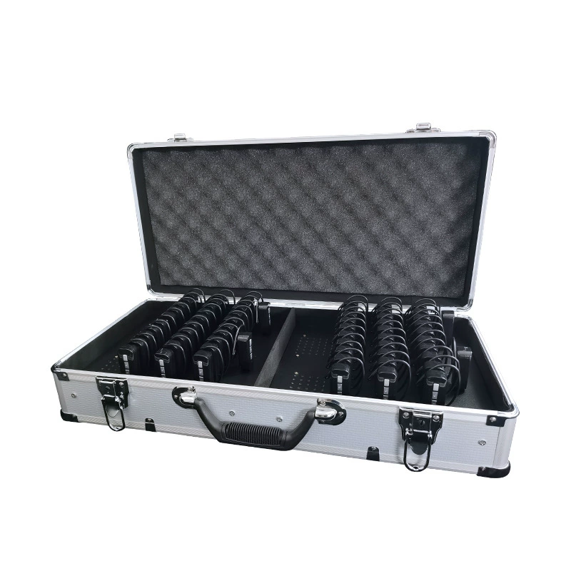 Wireless tour guide explanator charging box-64 holes -ATG_C64