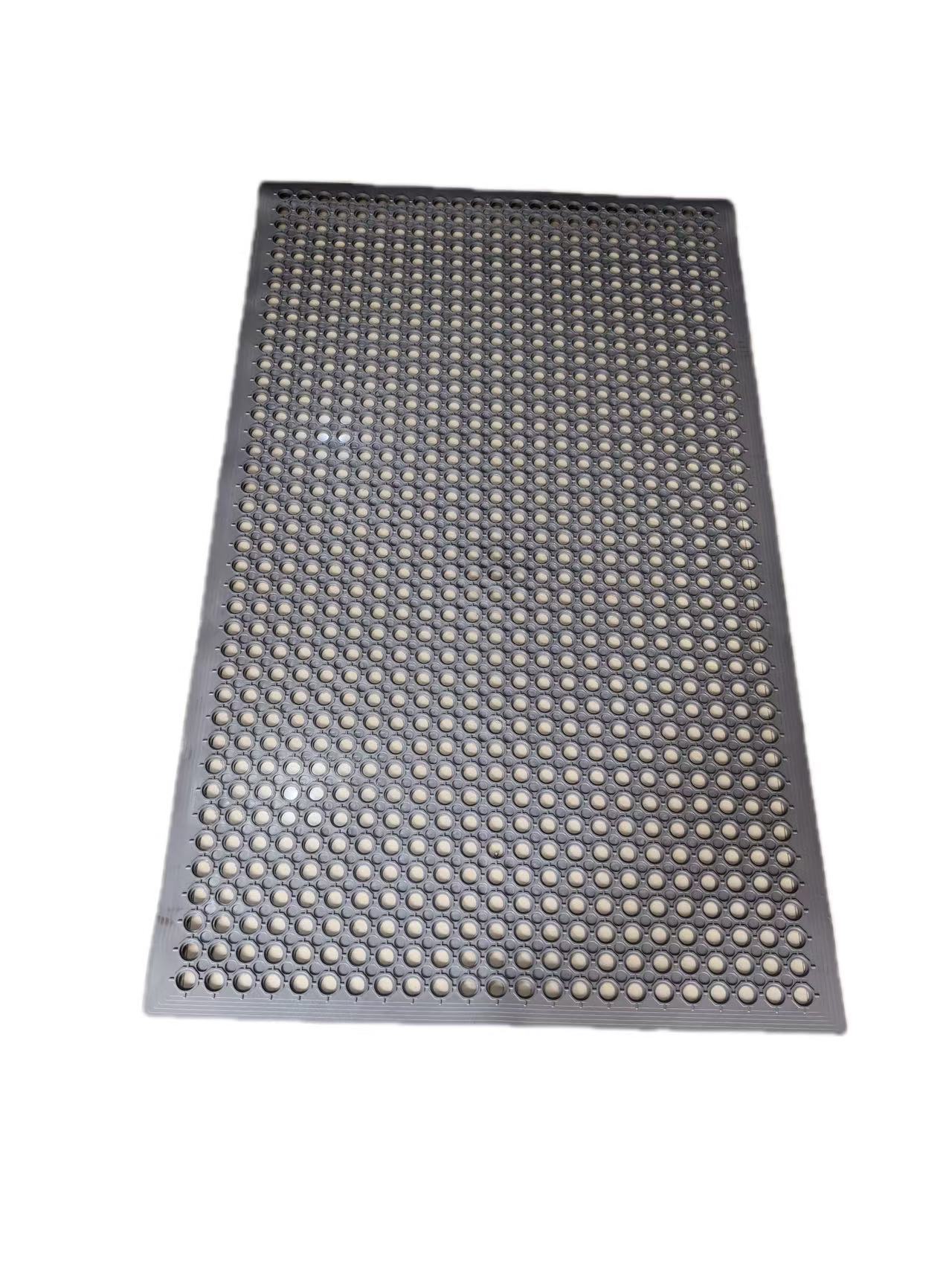 Kitchen oil-resistant and non-slip perforated drainage mat, workshop drainage perforated mat, rubber perforated mat for farms and ski resorts