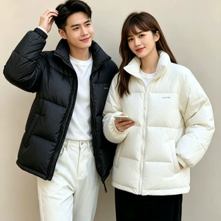 2026冬季品质羽绒服男女短款加厚保暖休闲百搭情侣白鸭绒宽松外套