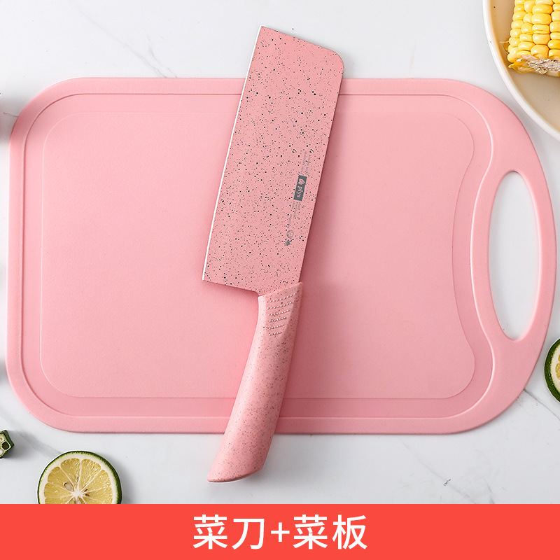Cuchillos de cocina de regalos, cuchillos de cocina al por mayor, cuchillos de cocina domésticos, tablero de cocina, alimentos para bebés, 2 en 1 en stock
