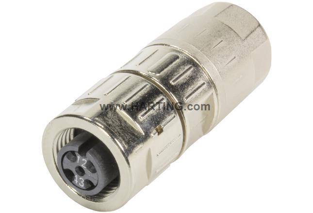 Harting浩亭 21038212505 M12 slim female crimp 4/5 pol. A cod