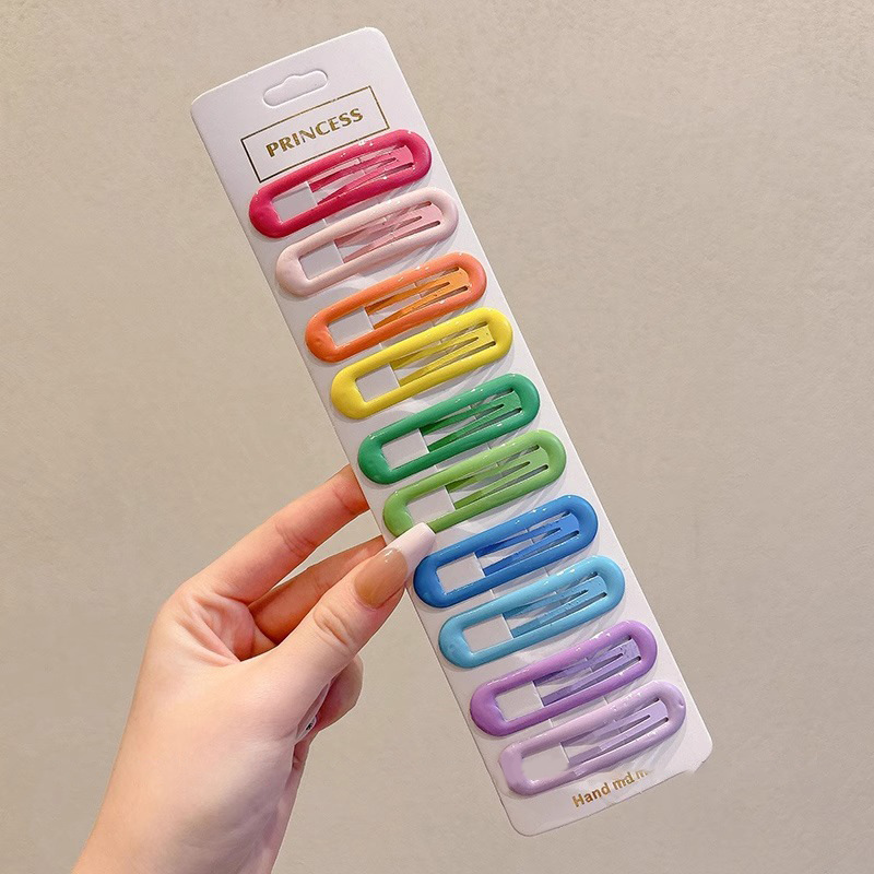 Niños dopamina color estrellas amor clip para el cabello niñas lindas clip para el cabello frontal lateral clip para el cabello