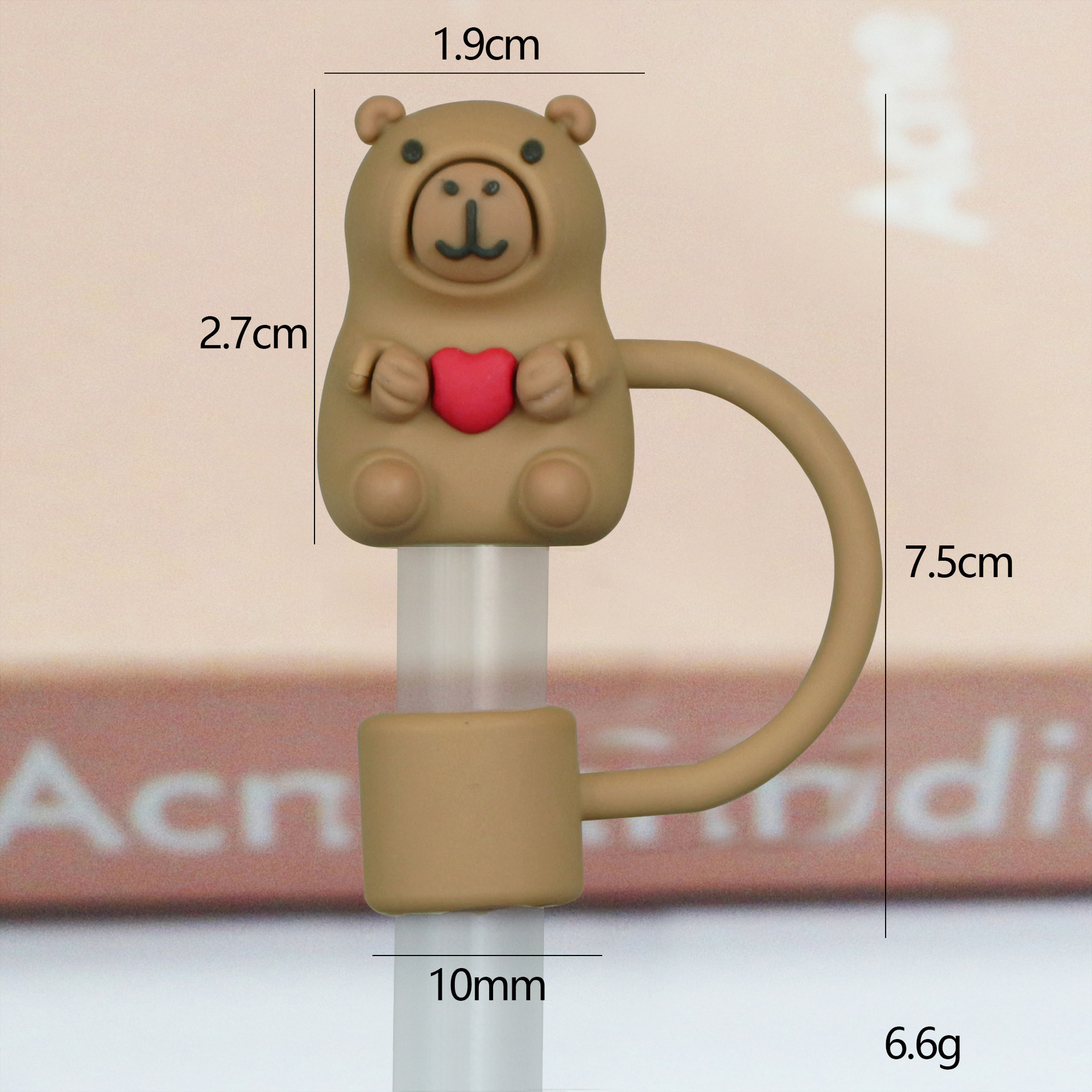 Oso de abrazo marrón 10mm