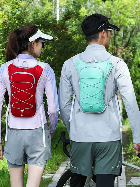 Running vest, double-shoulder sports backpack, outdoor hiking and trail running pack, marathon hydration pack, cycling and mountaineering backpack, portable hiking pack