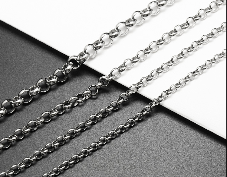 Einfacher Stil Geometrisch Titan Stahl Halskette Überzug Edelstahl Halsketten display picture 2