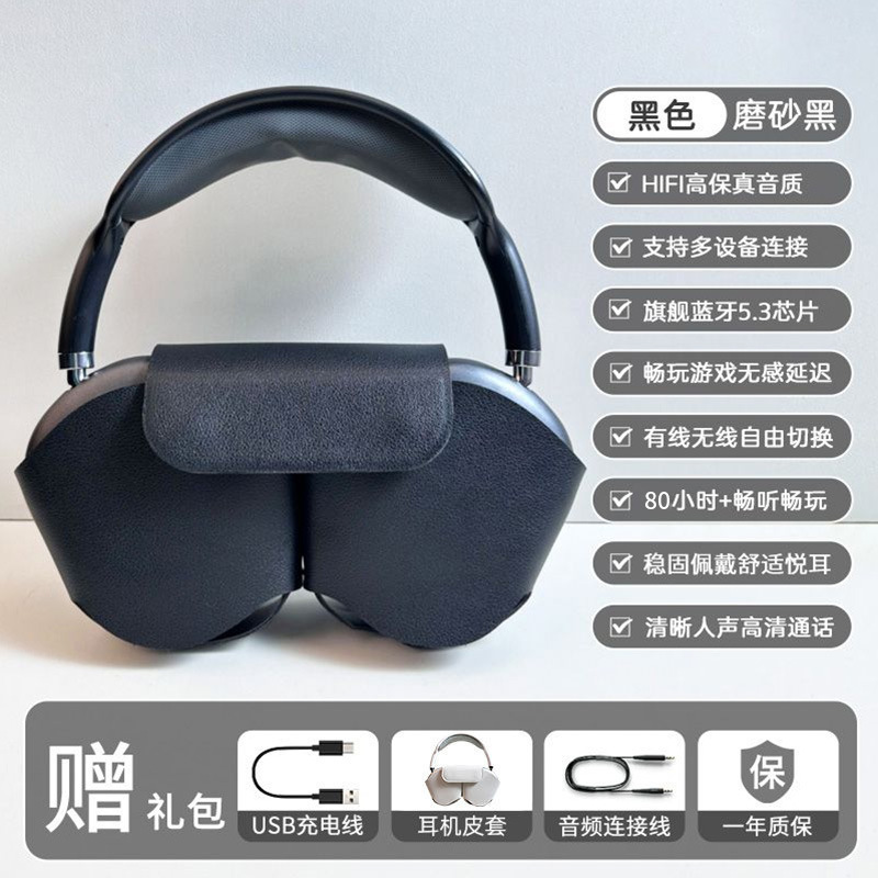2025新款头戴华强北蓝牙耳机P9proMax适用ios15无线耳机iPhone16|undefined