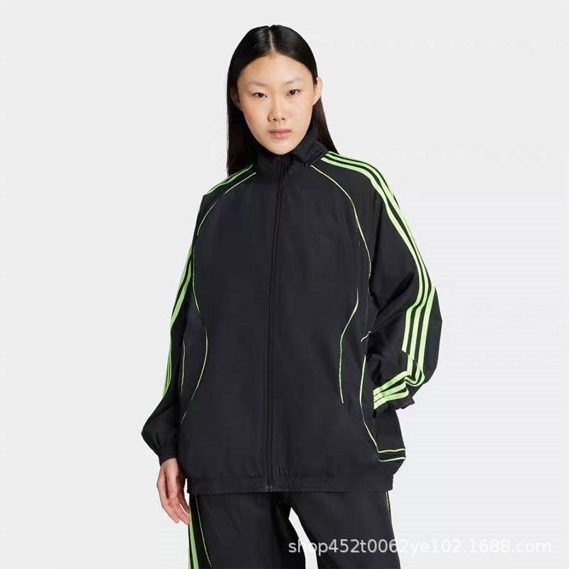 26 Styles of Foreign Trade Spring and Autumn Ad Retro Three-Stripe Men's Sports Windbreaker Woven Windproof Jacket Jw5866