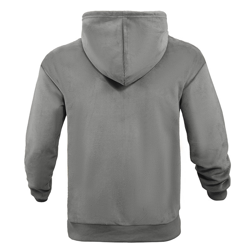 Veste cardigan pour homme, beau et polyvalent, pour les personnes d'âge moyen et les jeunes, ample, fermeture éclair, capuche, style décontracté, sweat-shirt_voghion.com