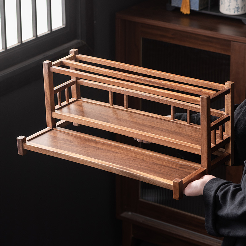 월넛 3단 컵홀더 48*23*21cm