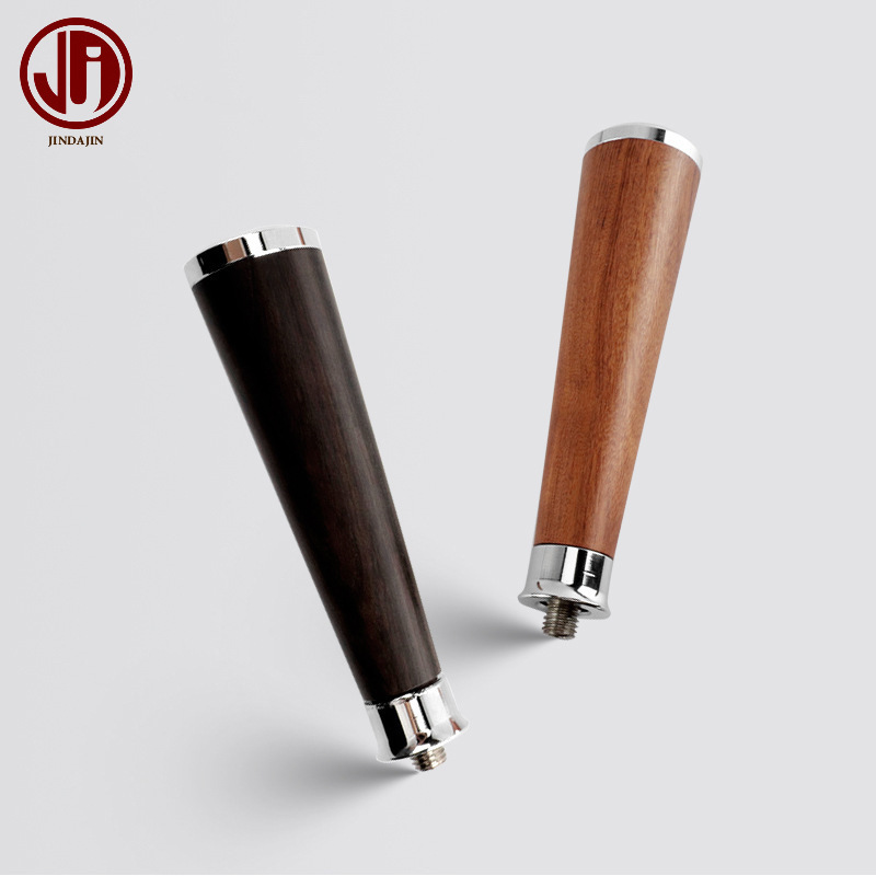 Modified coffee machine, coffee handle with accessories rosewood