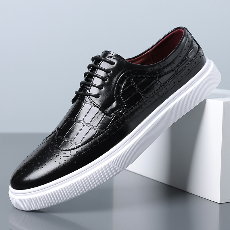 Men's Breathable Leather Shoes, Formal Business Shoes, Pointed Toe Lace-Up Wedding Shoes, Men's Large Size Amazon Export Shoes, Men's 251205 Men's Breathable Leather Shoes, Formal Business Shoes, Pointed Toe Lace-Up Wedding Shoes, Men's Large Size Amazon Export Shoes, Men's 251205
